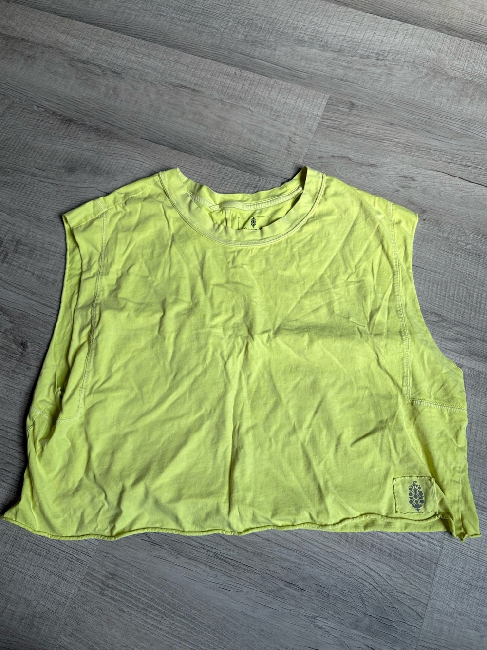 FP Movement by Free People Neon Yellow Cropped Tank